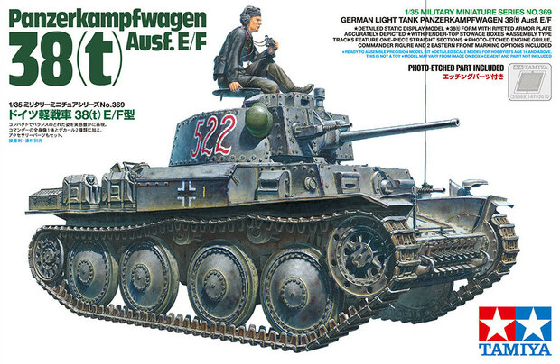 Tamiya 35369 German Light Tank Panzerkampfwagen 38(t) Ausf.E/F 1/35