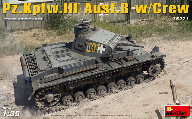 MiniArt 35221 Pz.Kpfw.III Ausf.B w/Crew 1/35
