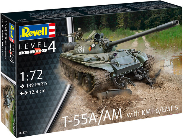 Revell 03328 T-55A/AM with KMT-6/EMT-5 1:72