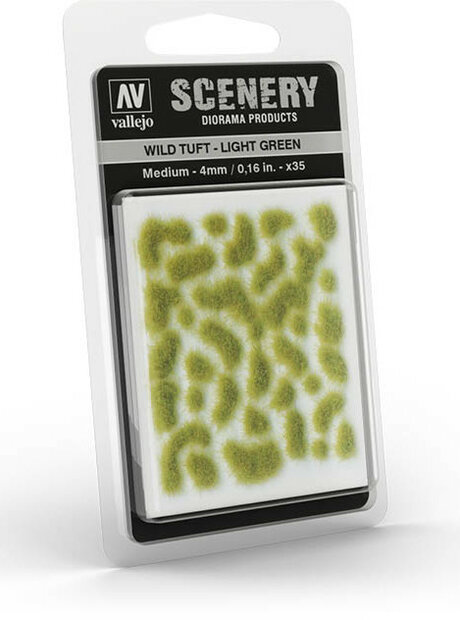 Vallejo Wild Tuft &ndash; Light Green 4mm #SC407