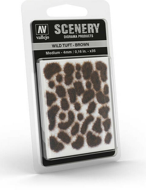 Vallejo Wild Tuft &ndash; Brown 4mm #SC411