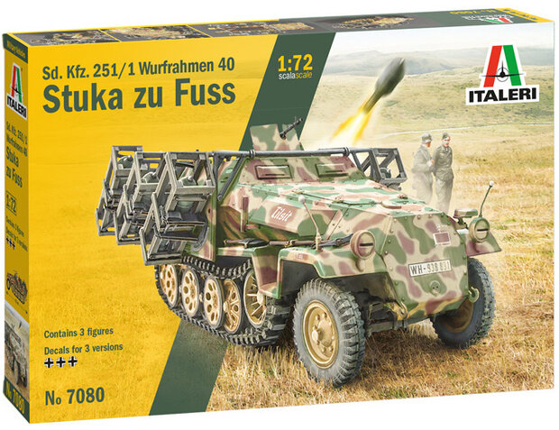 Italeri 7080 Sd. Kfz. 251/1 Wurfrahmen Stuka zu Fuss 1:72