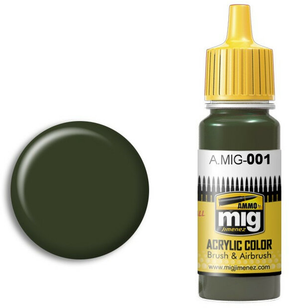 A.MIG 001 Ral 6003 Olivgr&uuml;n Opt.1 Verf