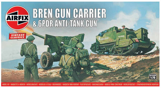 Airfix 01309V Bren Gun Carrier &amp; 6PDR Anti-Tank Gun 1:76