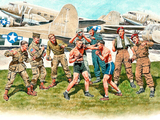 Master Box 35150 Friendly boxing match. British and American Paratroopers 1/35