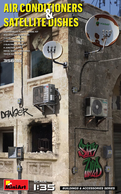 MiniArt 35638 Air Conditioners &amp; Satellite Dishes 1/35