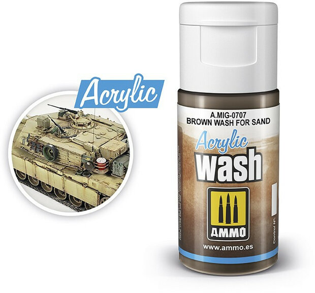 AMMO Brown Sand Wash Acrylic Mig #0707