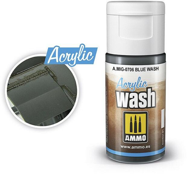AMMO Blue Wash Acrylic Mig #0706
