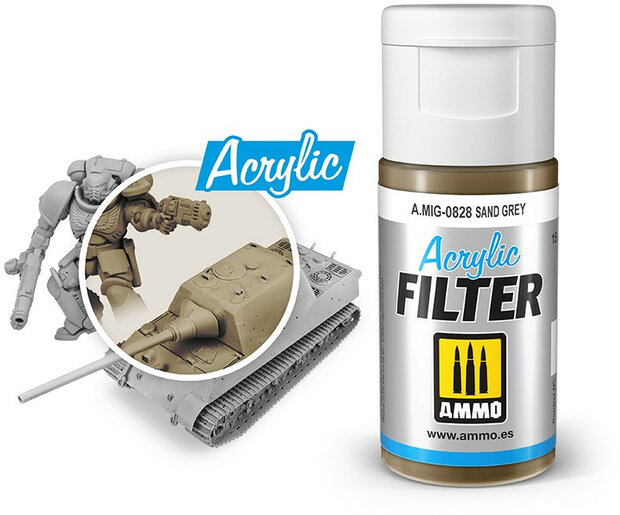 AMMO Sand Grey Filter Acrylic Mig #0828