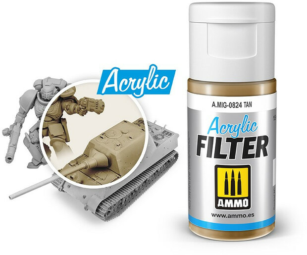 AMMO Tan Filter Acrylic Mig #0824