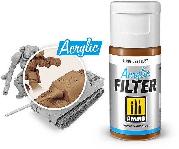 AMMO Rust Filter Acrylic Mig #0821