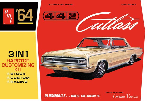 AMT 1066 1964 Olds Cutlass 442 Hardtop 1/25