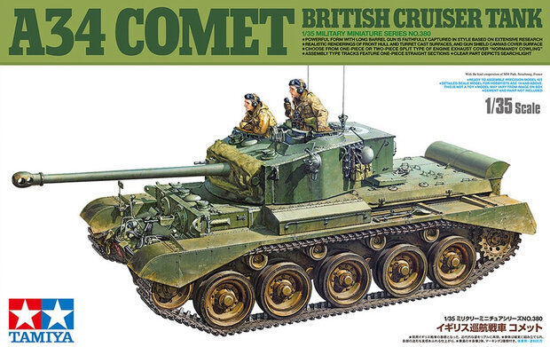 Tamiya 35380 British Cruiser Tank A34 Comet 1/35
