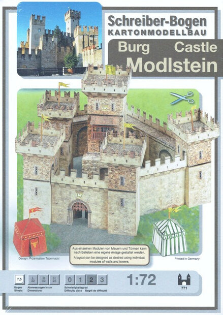 Schreiber Bogen Castle Modlstein #771 Bouwplaat