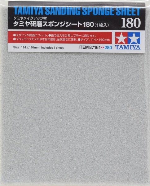 Tamiya Sanding Sponge Sheet P180 #87161