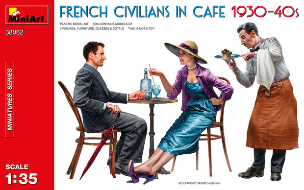 MiniArt 38062 French Civilians In Cafe 1930-40s 1:35