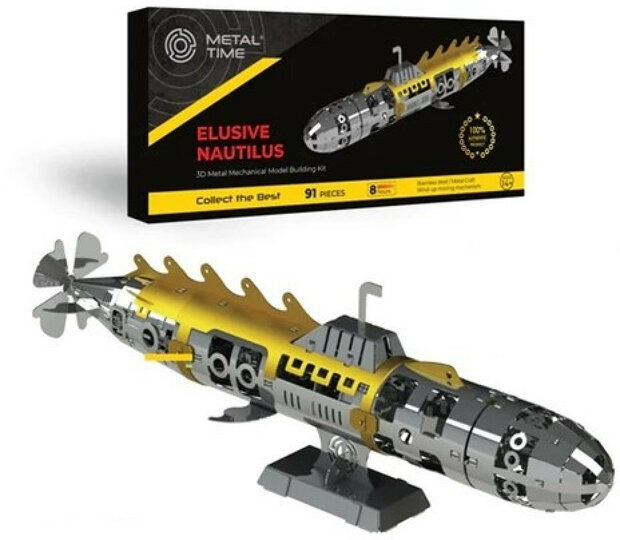 Metalen bouwdoos Duikboot Elusive Nautilus #MT045