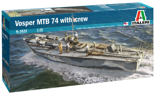 Italeri Vosper MTB 74 with Crew 1:35