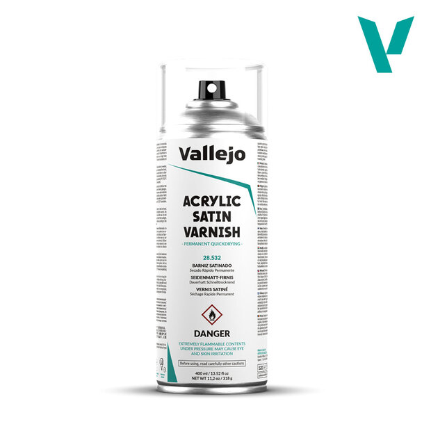 Vallejo Vernis (28.532) Spray Satijn