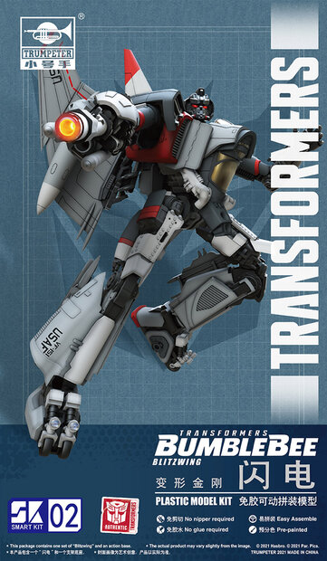 Transformer Bouwdozen Blitzwing Trumpeter #03101