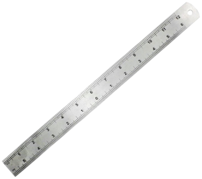 Roestvrijstalen Liniaal 30cm van Modelcraft