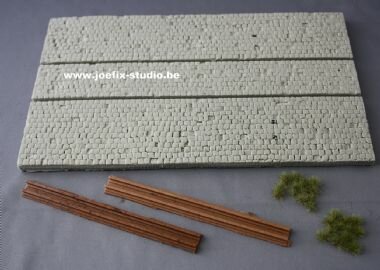 Dioramaplaat met sporen 1/35