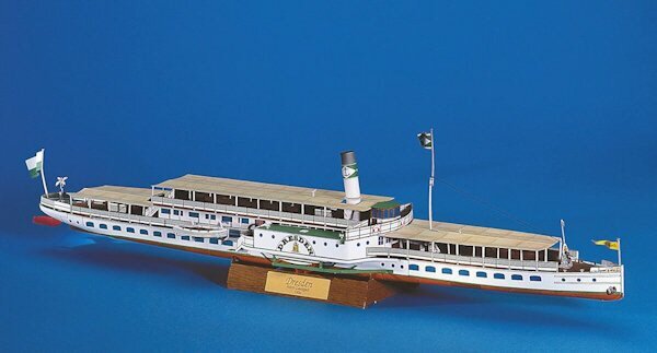Schreiber Bogen Paddle-Steamer &ldquo;Dresden&rdquo; #696 Bouwplaat