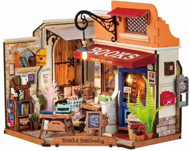 Robotime Corner Bookstore #DG164