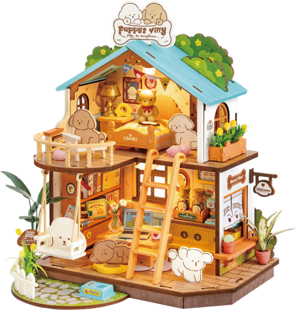 Robotime Puppy&#039;s Cozy Villa #DG169