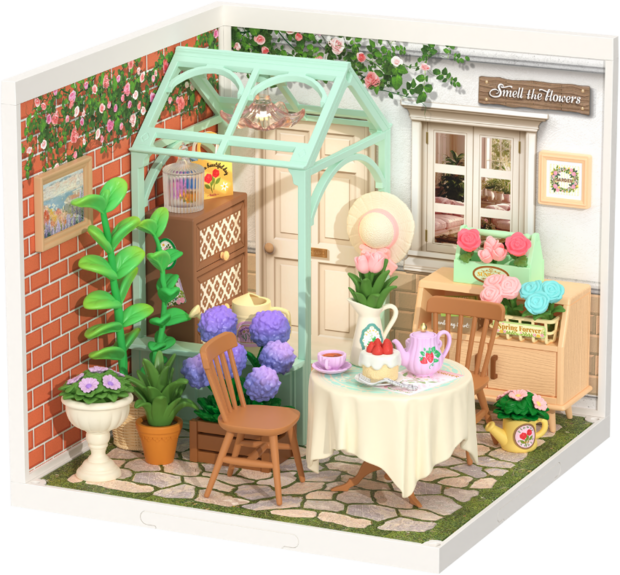 Robotime Blooming Tea Garden #DW013B