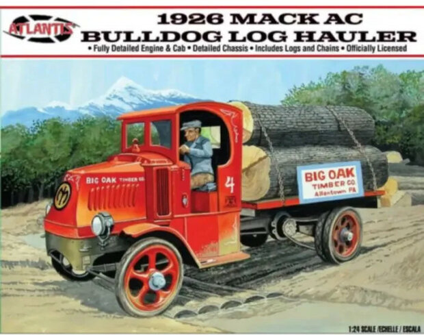Atlantis M2401 MACK Bulldog Log Hauler 1926 1/24