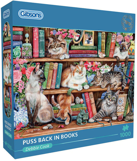 Gibsons Puss Back in Books #G6404 Puzzel