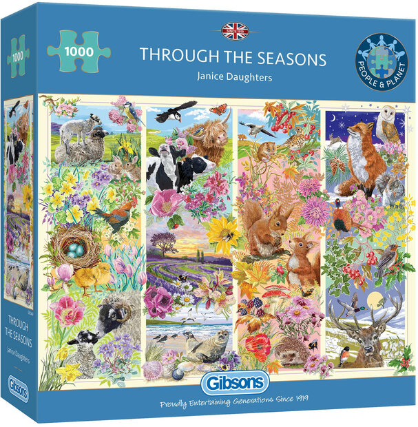 Gibsons Through the Seasons #G6349 Puzzel