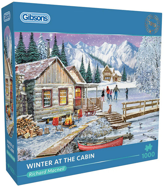 Gibsons Winter at the Cabin #G6382 Puzzel