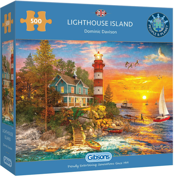 Gibsons Lighthouse Island #G3147 Puzzel