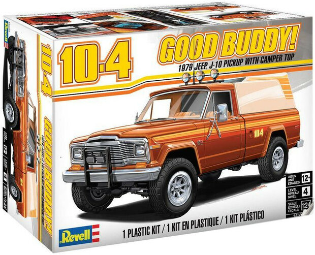 Revell 14568 Jeep J-10 Pickup with Camper 1/24