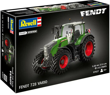Revell 07827 Fendt 728 Vario Tractor Click System 1/20