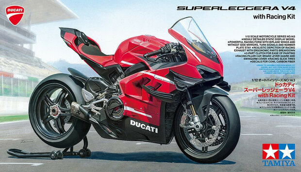 Tamiya 14143 Ducati Superleggera V4 with Racing Kit 1/12