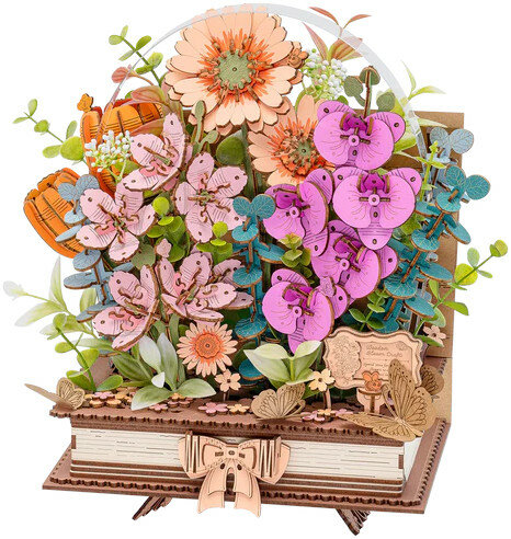 Robotime Rowood Wooden Blooming Book TW04H