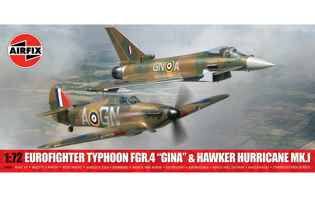 Airfix 40002 Eurofighter Typhoon Hawker Hurricane Twin Pack 1/72