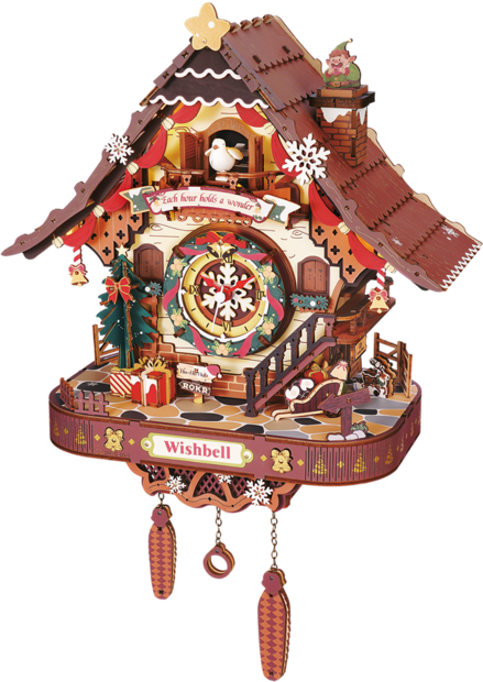 Robotime Christmas Cuckoo Clock - ROKR #LCB01