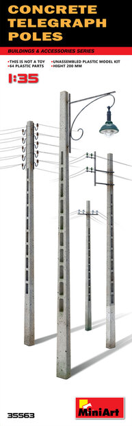 MiniArt Concrete Telegraph Poles 1:35 (35563)
