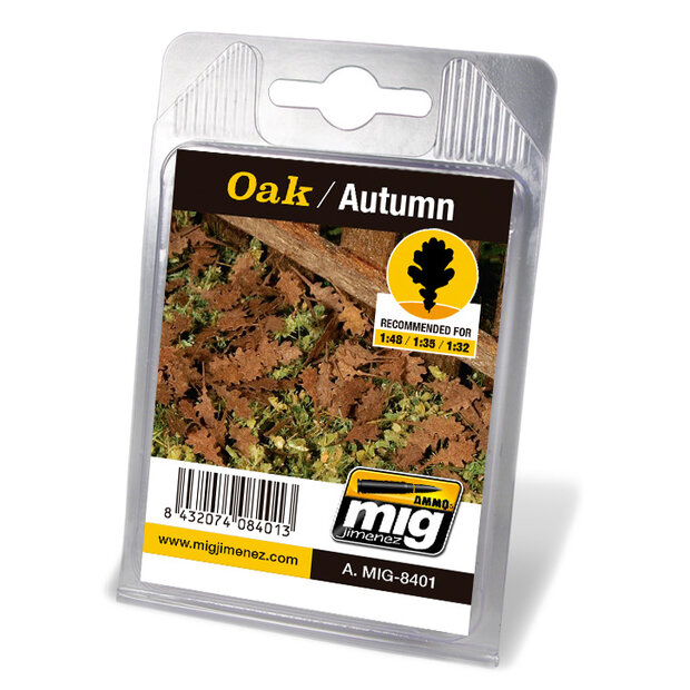 AMMO MIG Laser Cut Leaves Oak Autumn (8401)