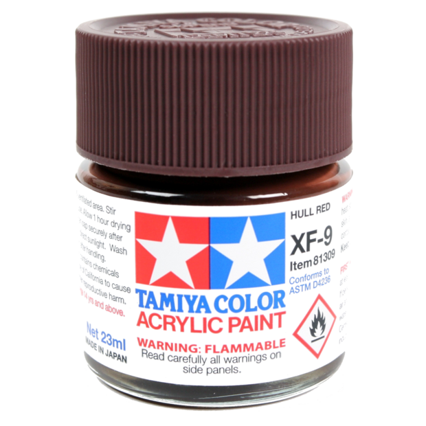 Tamiya XF-9: Hull Red