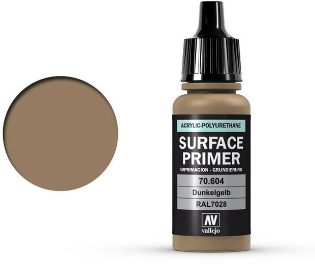 Vallejo Surface Primer German Dark Yellow (70.604)