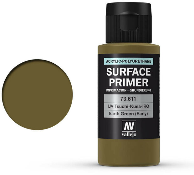Vallejo Surface Primer Earth Green (73.611)