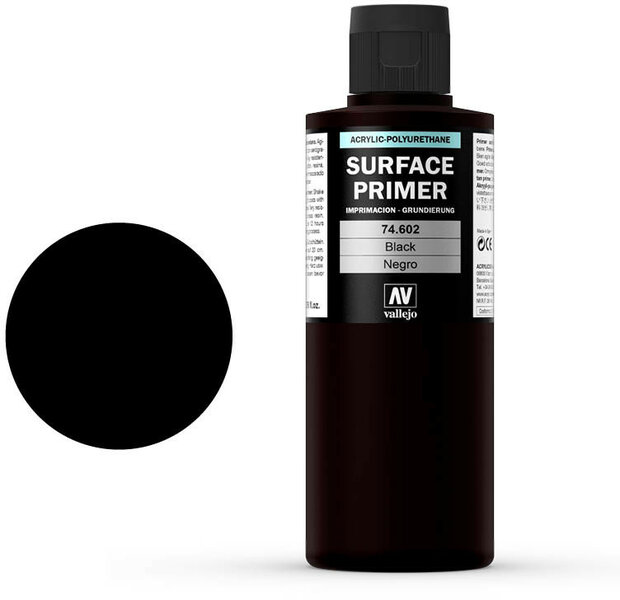 Vallejo Primer (74.602) Black 200 ml