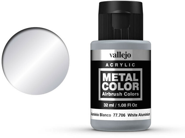 Vallejo Metal Color White Aluminium (77.706)
