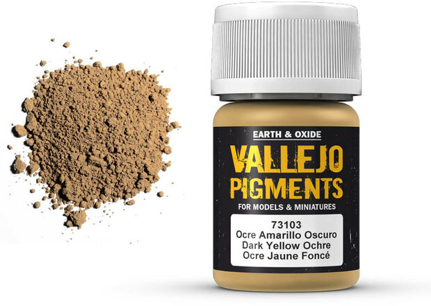 Vallejo Pigment Dark Yellow Ocher (73.103)