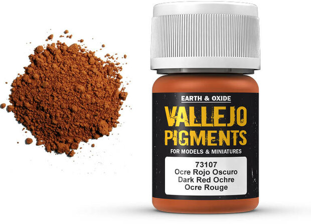 Vallejo Pigment Dark Red Ochre (73.107)